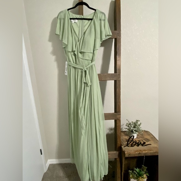 Azazie Dresses & Skirts - 🌸SALE🌸Brand new AZAZIE dusty sage plus size bridesmaid/prom /dinner dress.
